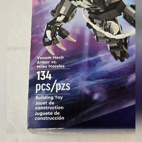 LEGO Marvel 76276 Venom Mech Armor vs. Miles Morales Spider-Man 134 pcs Toy Set - Picture 8 of 9